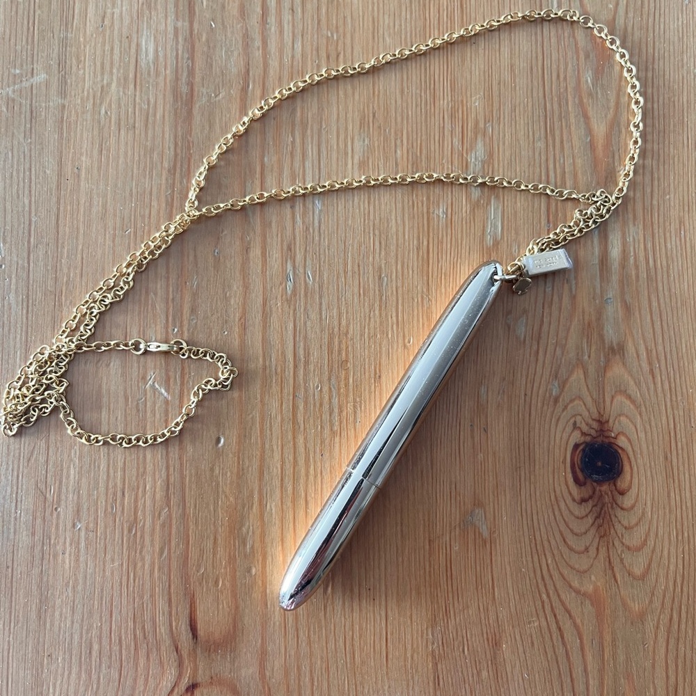 Kate Spade Gold Plated Long Pen Necklace